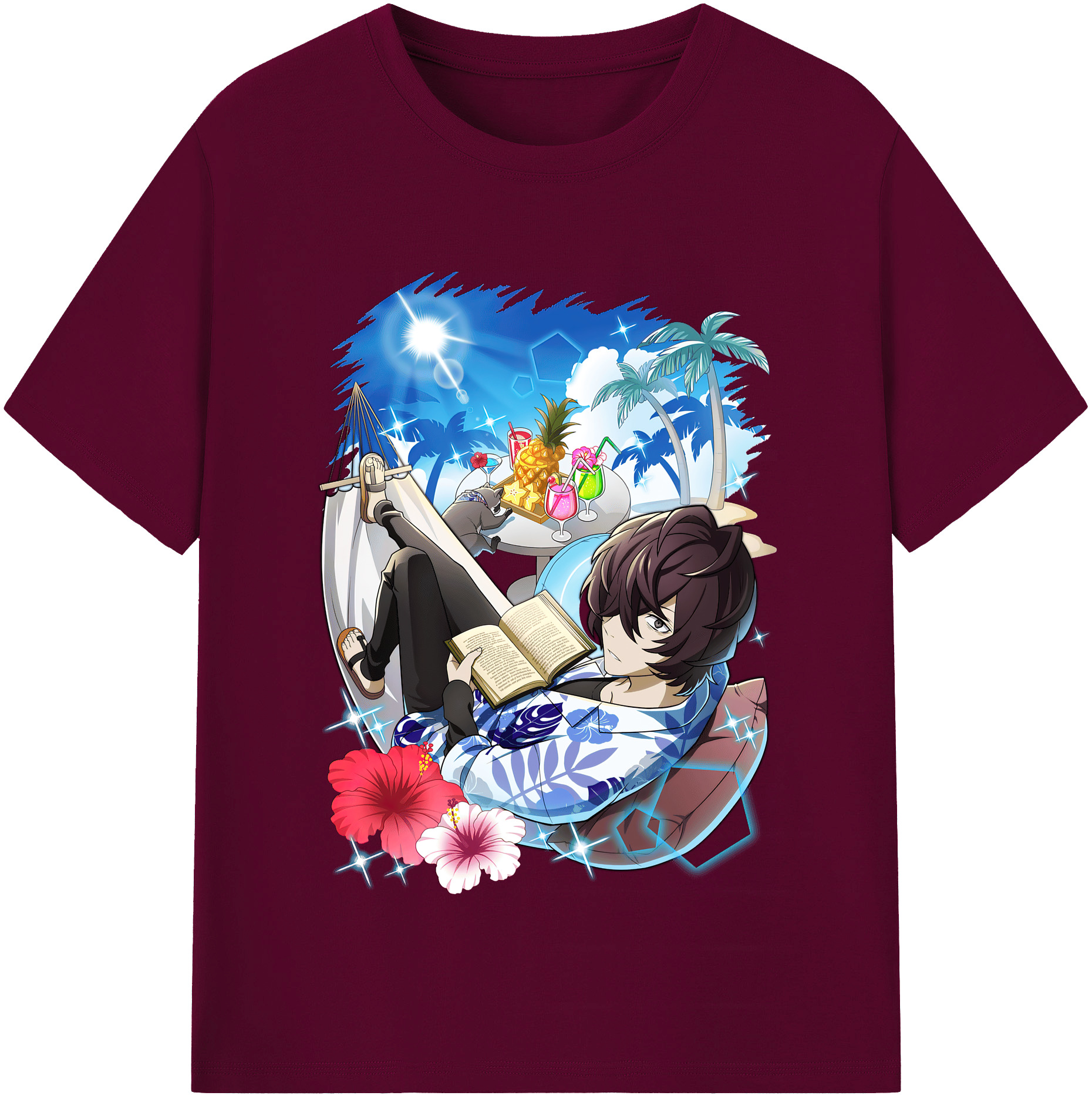 （画像用） 文豪ストレイドッグス Bungo Stray Dogs レディースカジュアルプリントTシャツ（綿100％）